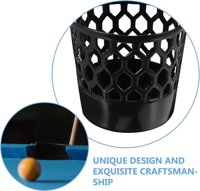 OHPHCALL Plastic Billiard Basketball Drop Ball Basket for Pool Tables Durable Storage Holder Snooker Ball Net Pocket Replacement Accessory for Game Room - Image 3